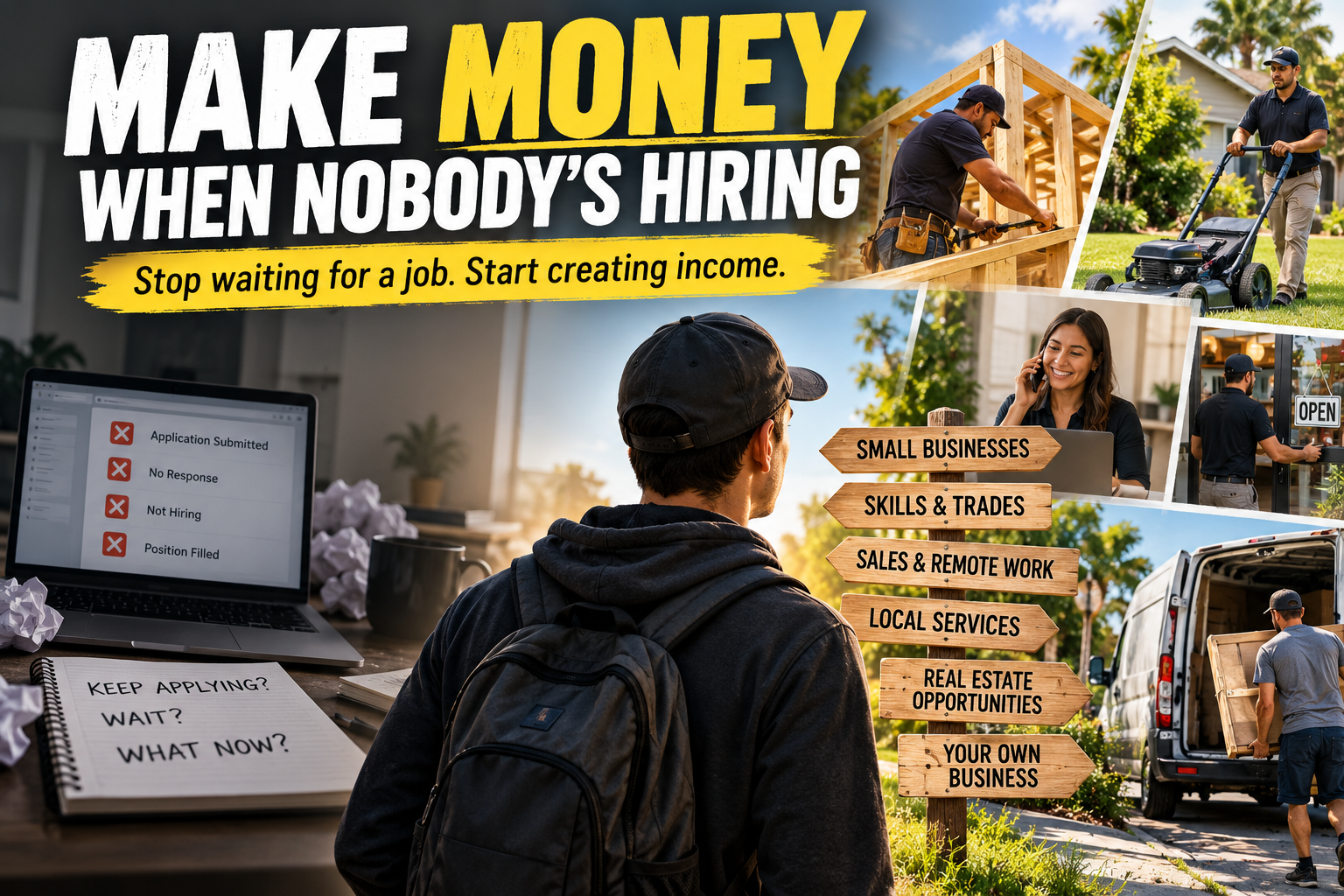 Make money when nobody's hiring